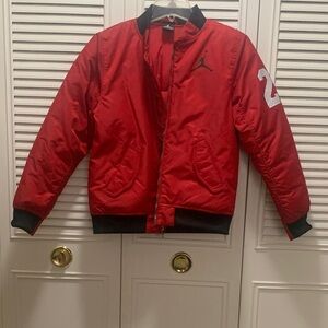 Jordan Red and Black Bomber Jacket